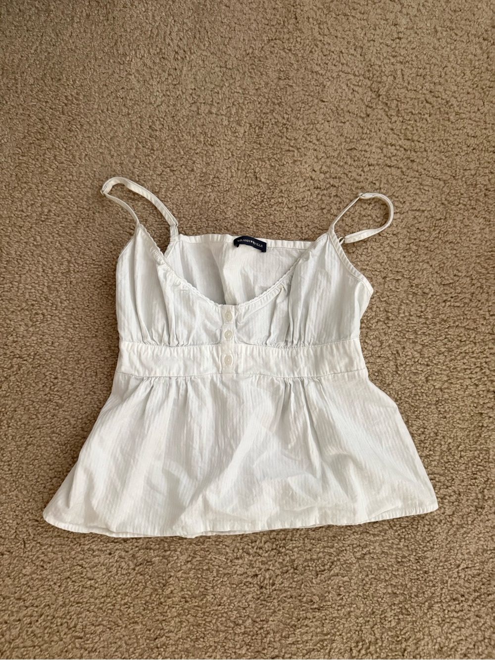 Brandy Melville white milkmaid top